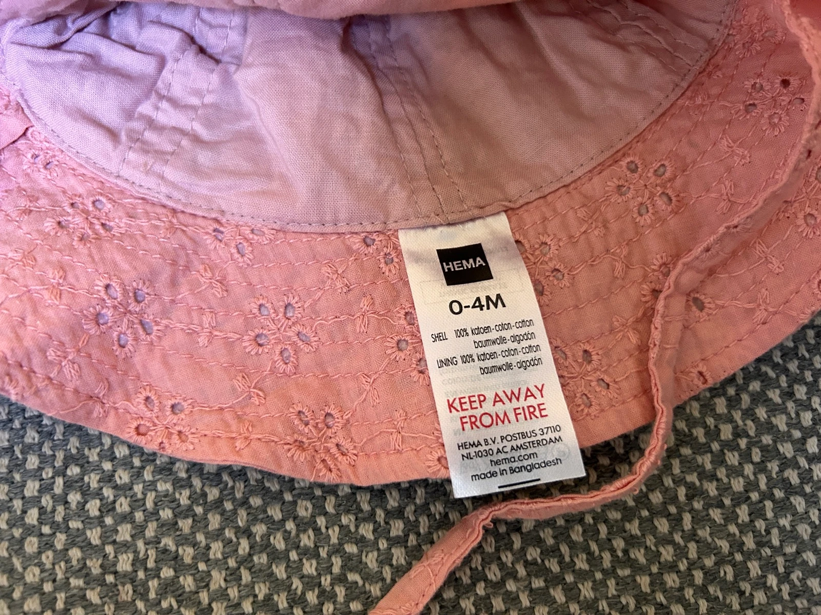 Adorável chapéu de verão rosa Hema – photo 4
